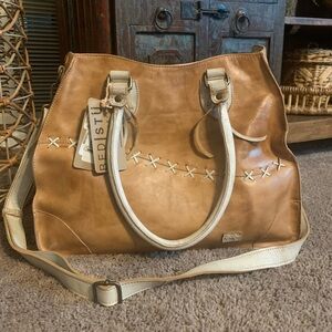 Bed stu Bruna tan rustic nectar Lux nwt